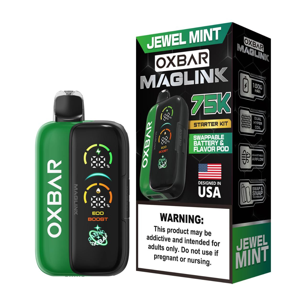 Oxbar Maglink Nixodine Kit Disposable (750000 Puffs)