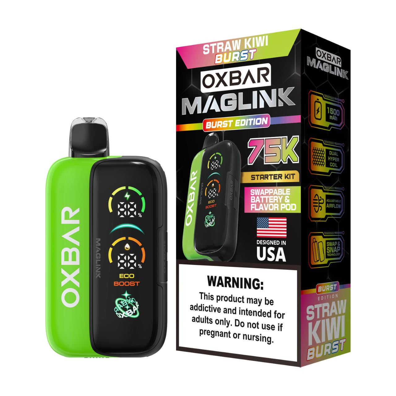 Oxbar Maglink Nixodine Kit Disposable (750000 Puffs)