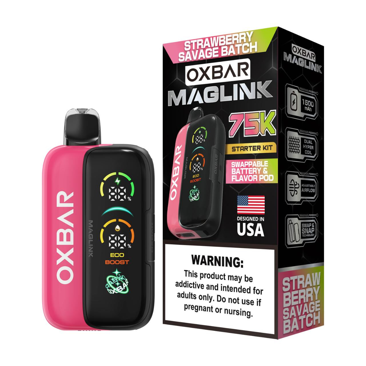 Oxbar Maglink Nixodine Kit Disposable (750000 Puffs)