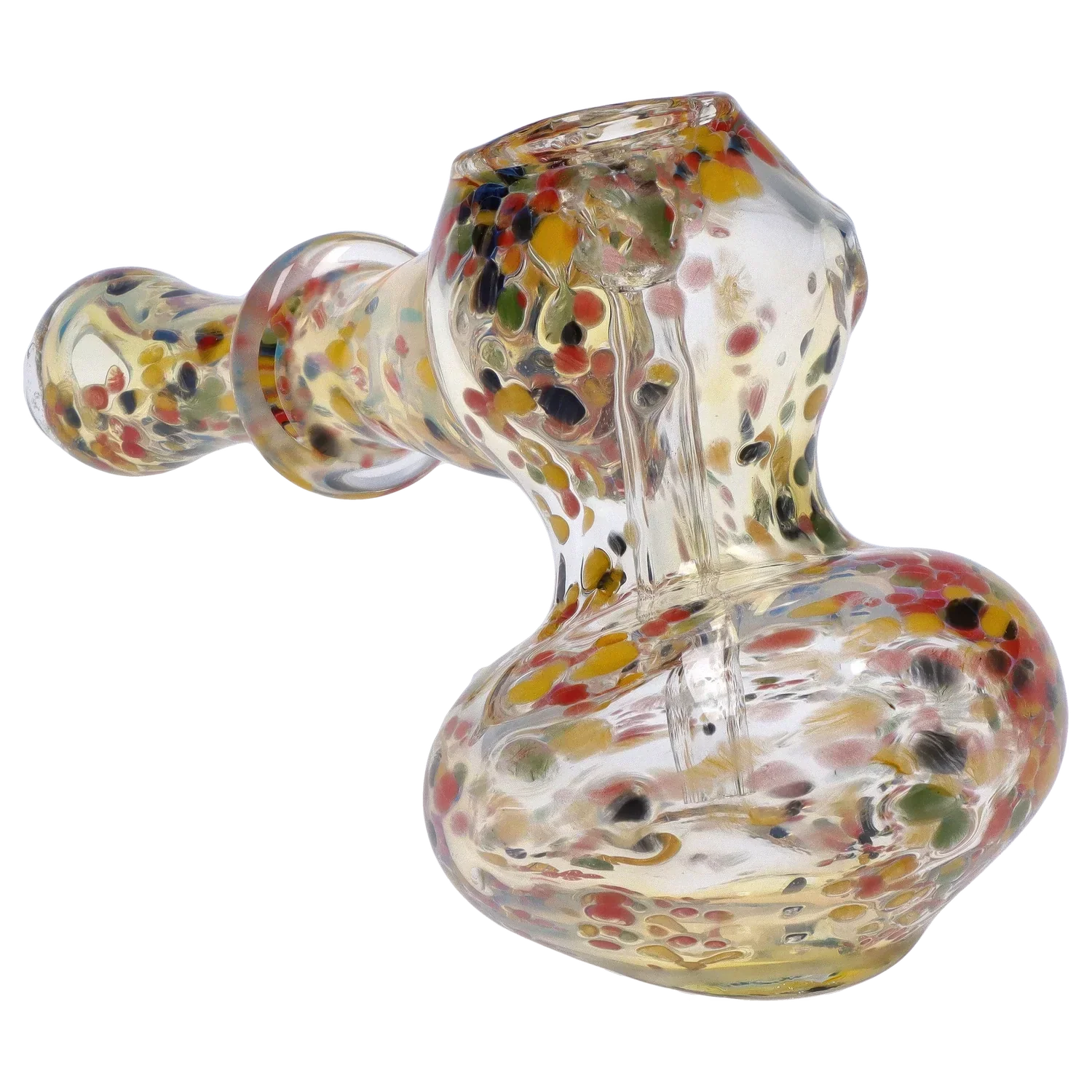 DankStop Rainbow Frit Hammer Bubbler - 5 in.