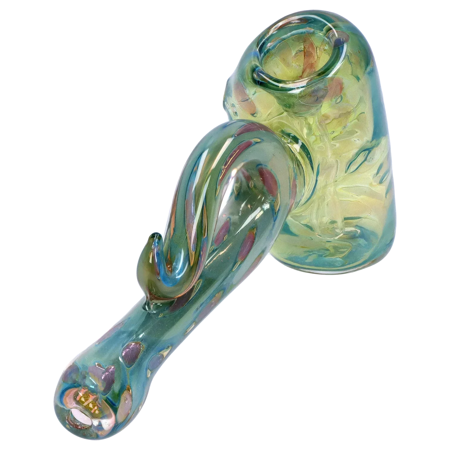 DankStop Gold Fume Bubble Trap Hammer Bubbler - 6 in.