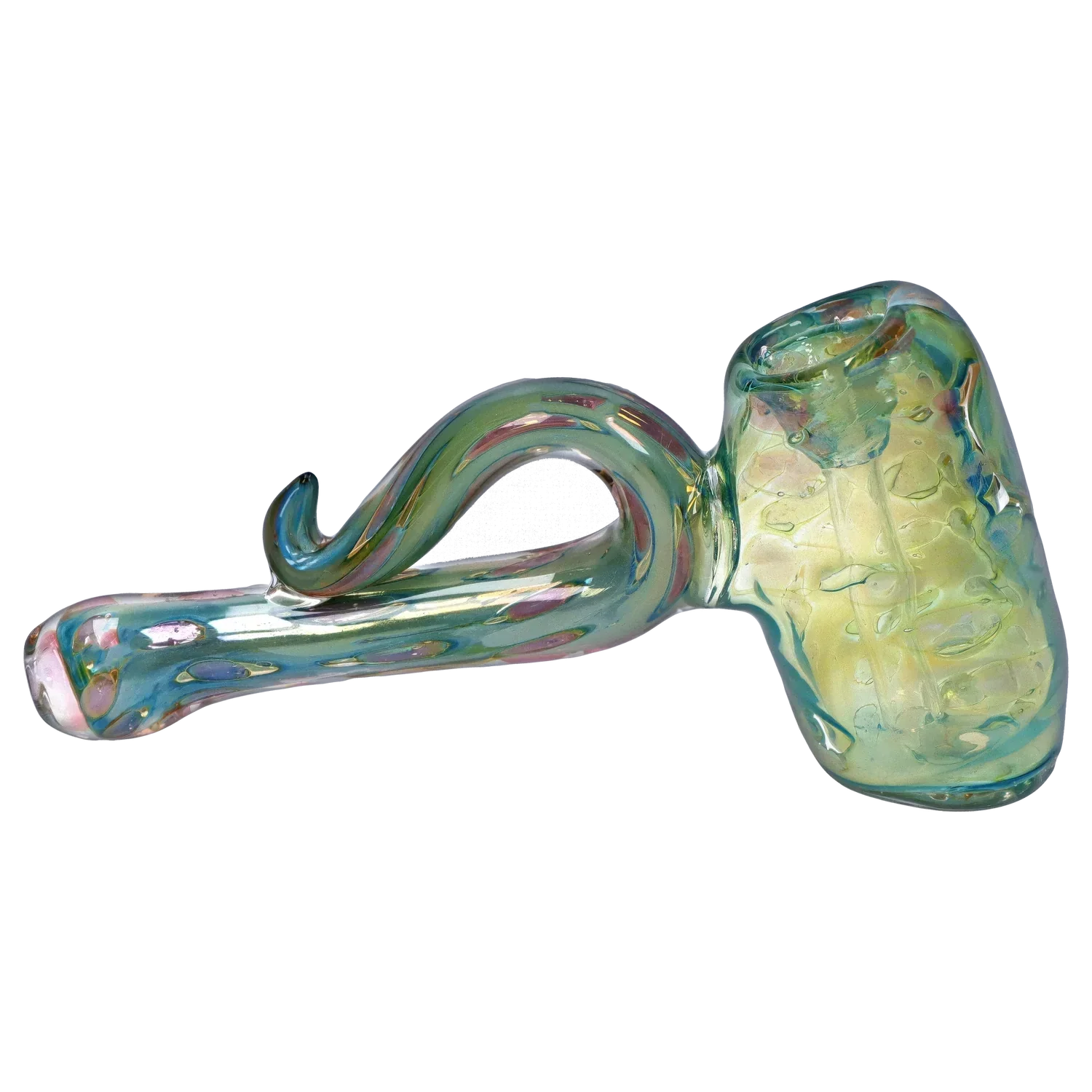 DankStop Gold Fume Bubble Trap Hammer Bubbler - 6 in.