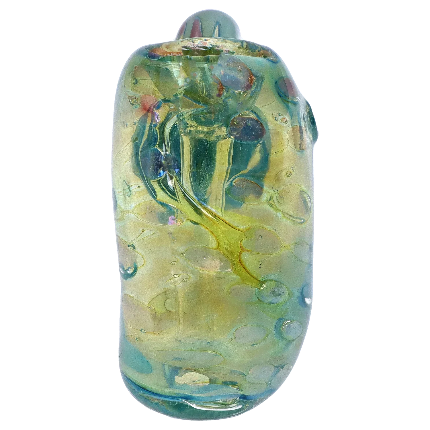 DankStop Gold Fume Bubble Trap Hammer Bubbler - 6 in.