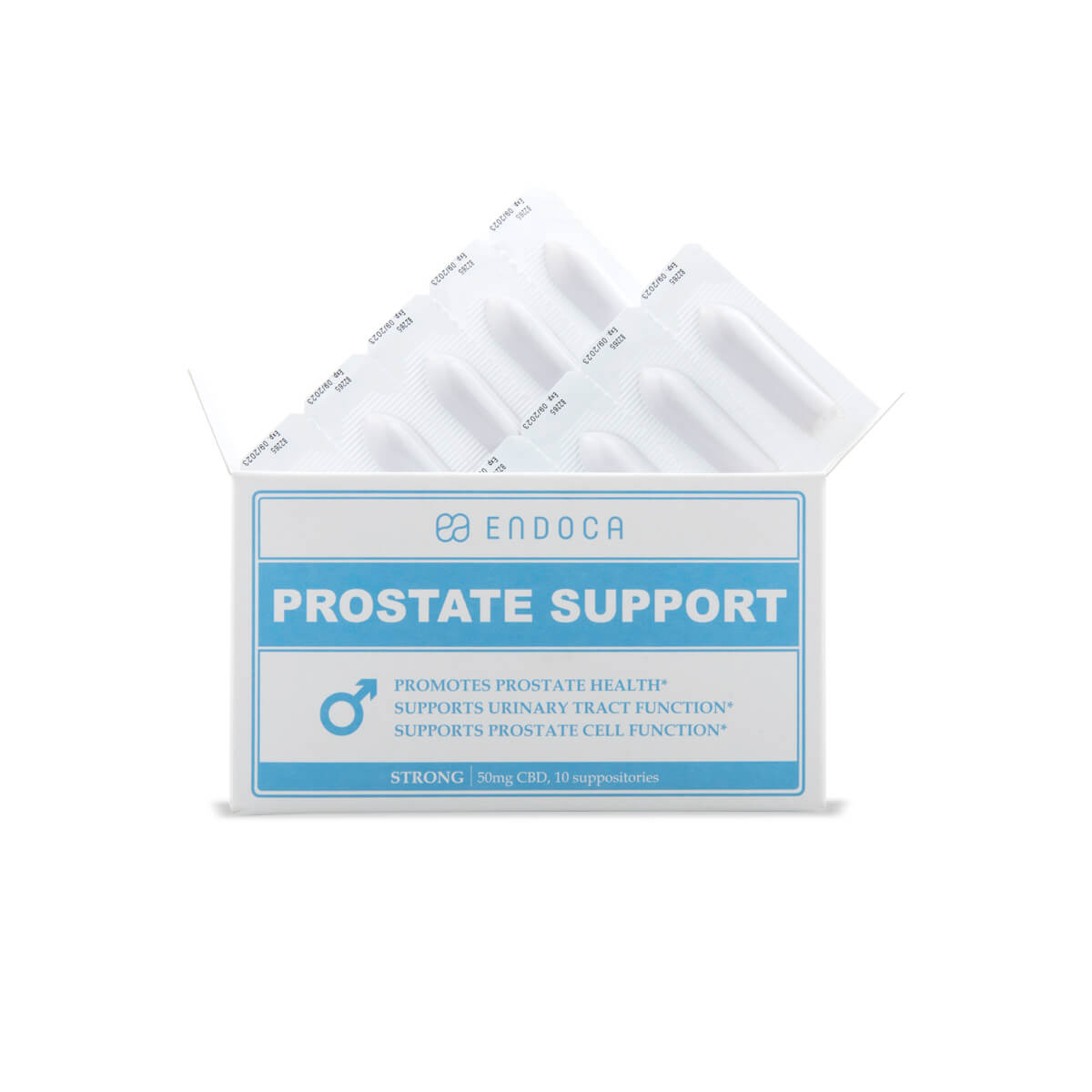Endoca DE PROSTATE SUPPORT, SUPPOSITORIES, 500MG CBD