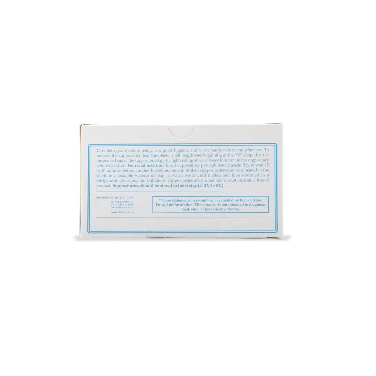 Endoca DE PROSTATE SUPPORT, SUPPOSITORIES, 500MG CBD