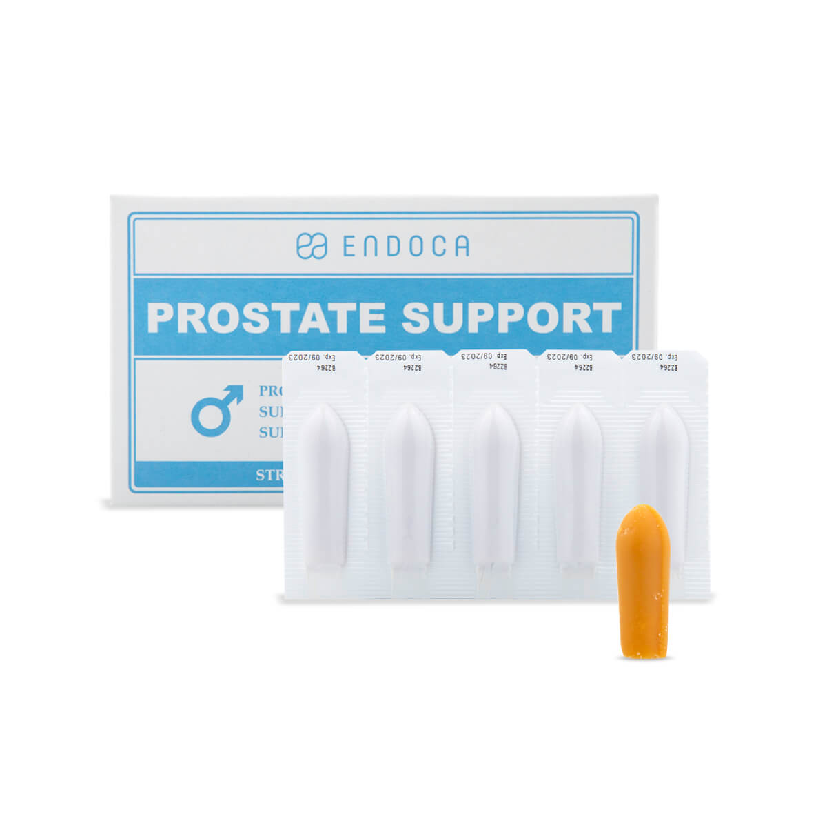 Endoca DE PROSTATE SUPPORT, SUPPOSITORIES, 500MG CBD