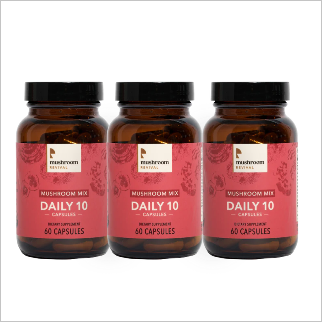 Mushroom Revival Daily 10 Mix Mushroom Capsules