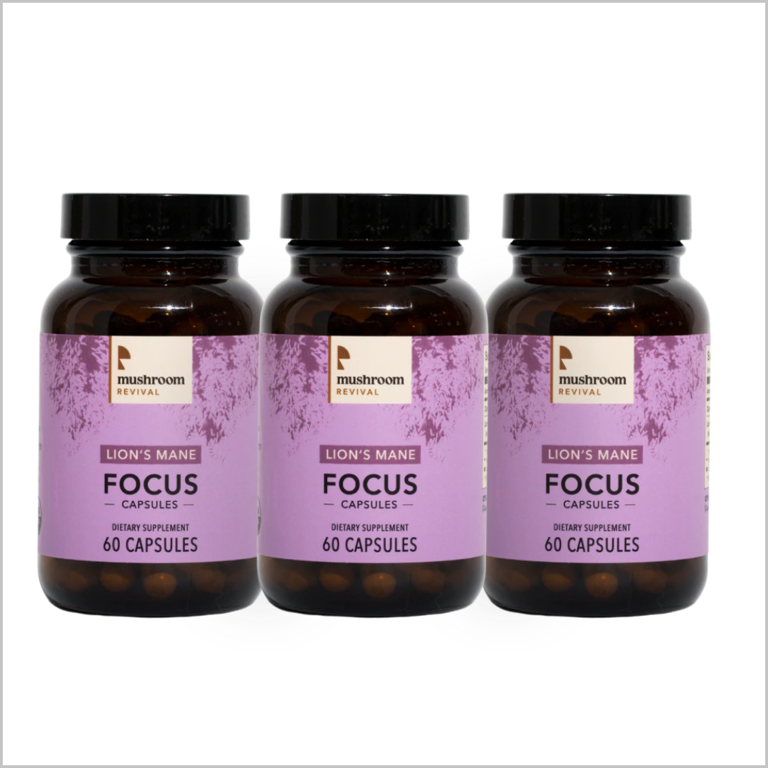 Mushroom Revival Focus Lion's Mane Capsules