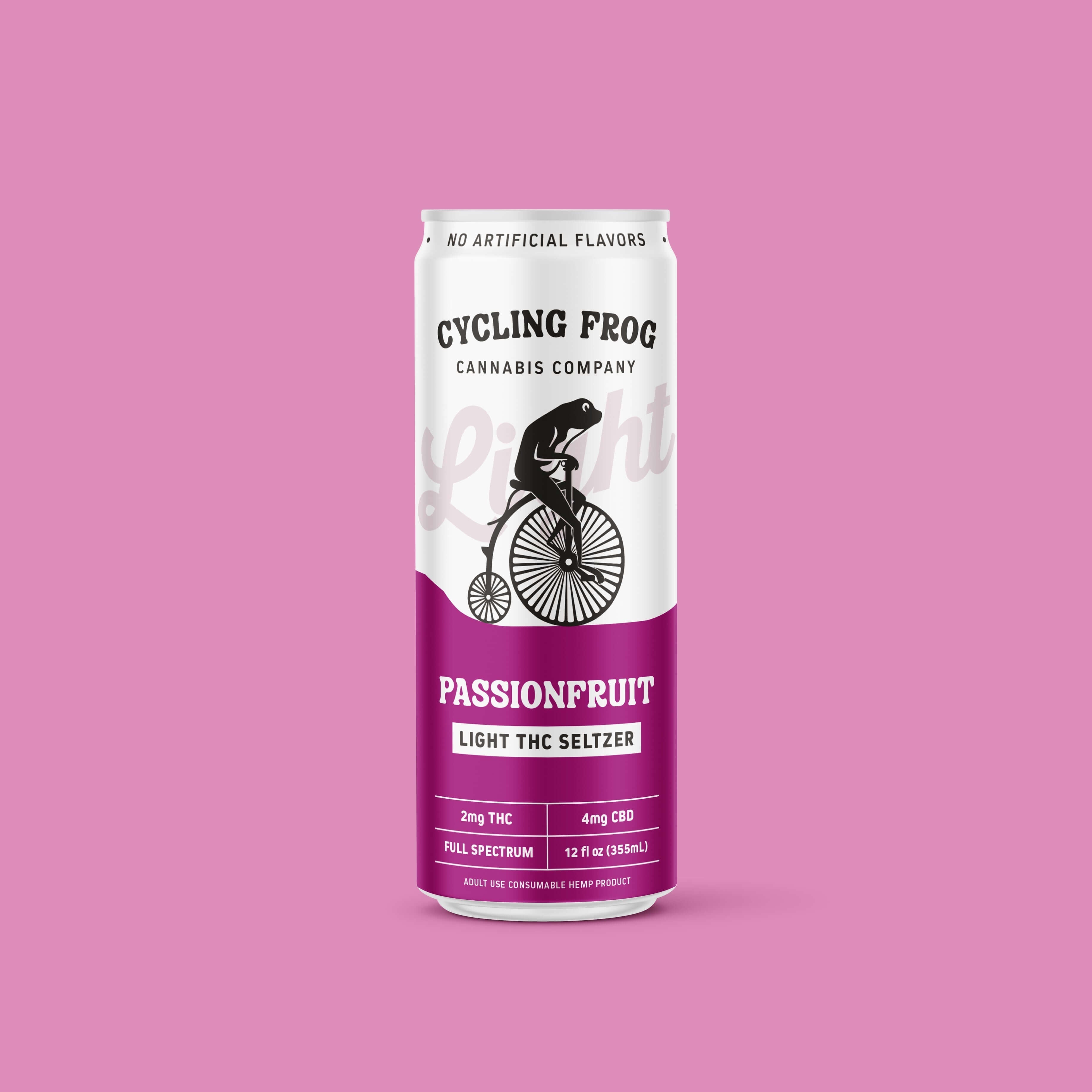 Cycling Frog Passionfruit THC Light Seltzer