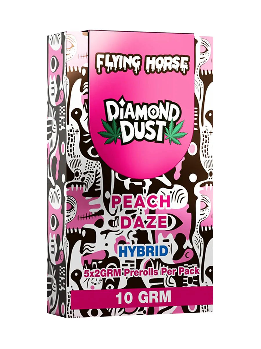 Peach Daze Flying Horse Pre-Roll Diamond Dust 10G