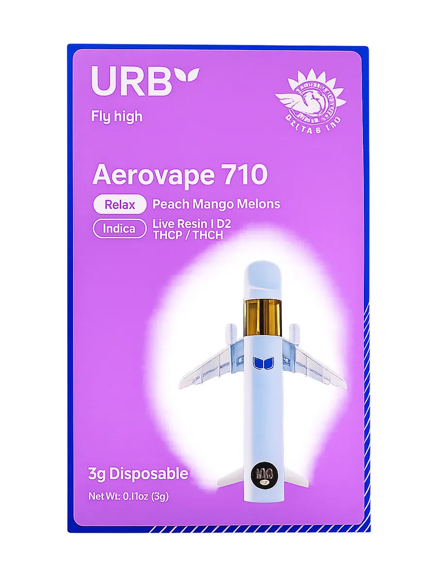 Peach Mango Melons URB Aerovape 710 Relax Disposable 3G