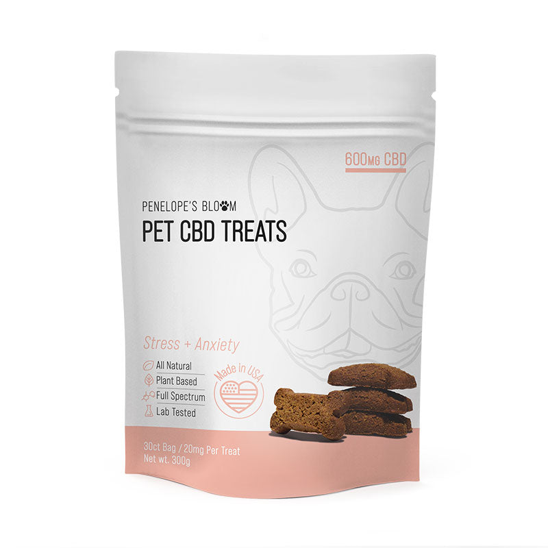 CBD Dog Treats for Stress + Anxiety – Large Dogs – 600mg