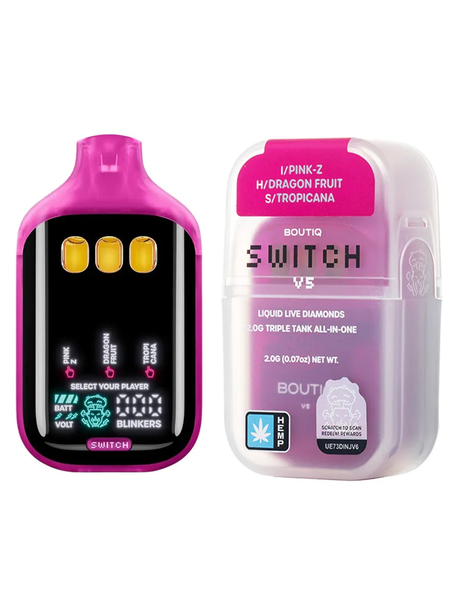 Pink-Z | Dragon Fruit | Tropicana Boutiq Switch V5 Liquid Live Diamonds Disposable 2G
