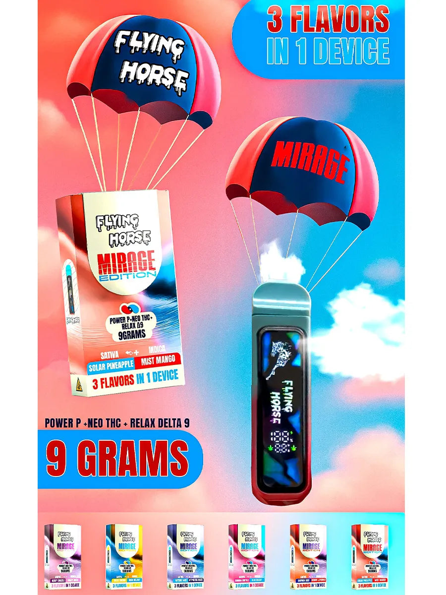 Mystic Mist | Hypnotic Haze Flying Horse 3in1 Mirage Edition Vape 9G