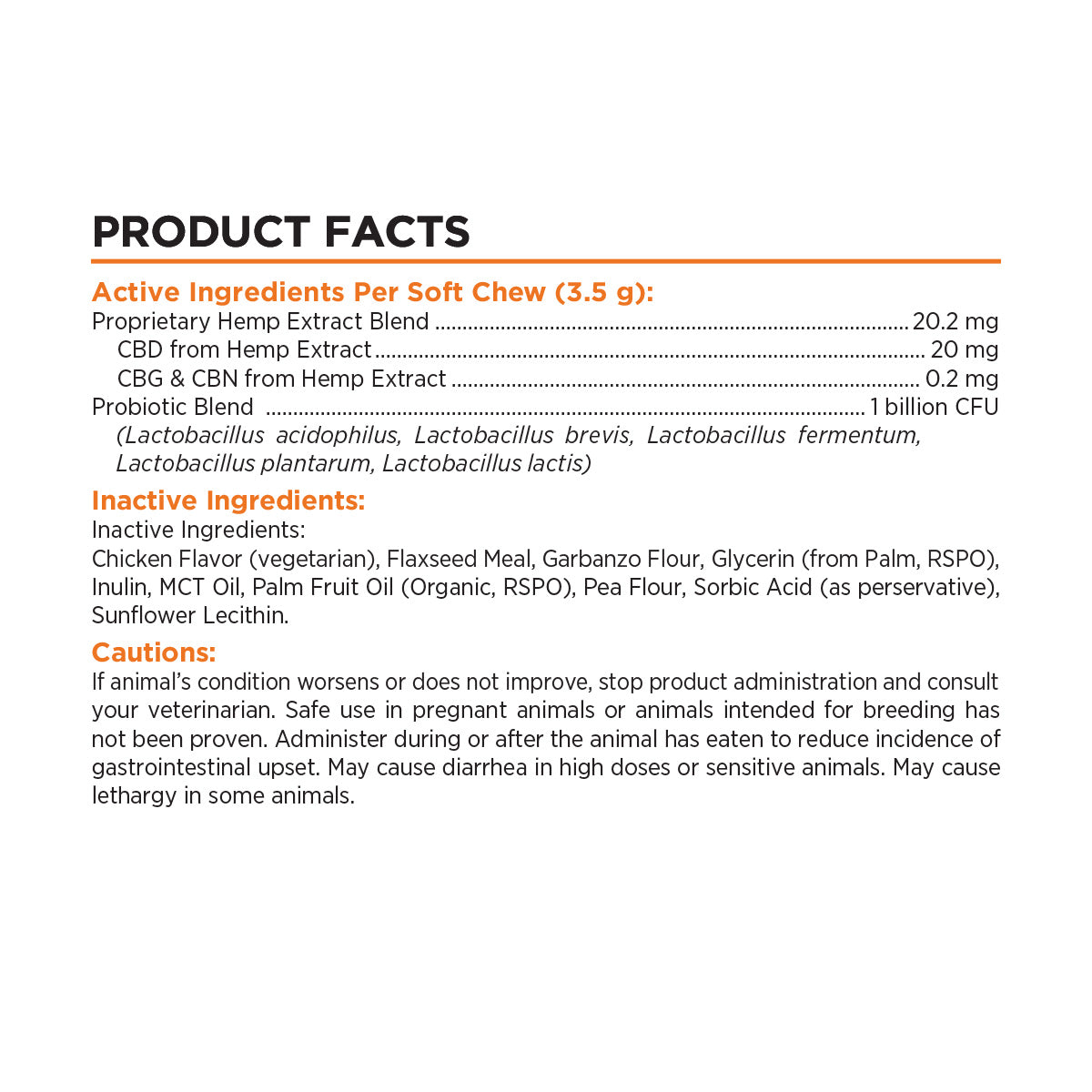 Paw CBD Broad Spectrum CBD Dog Probiotic Chews