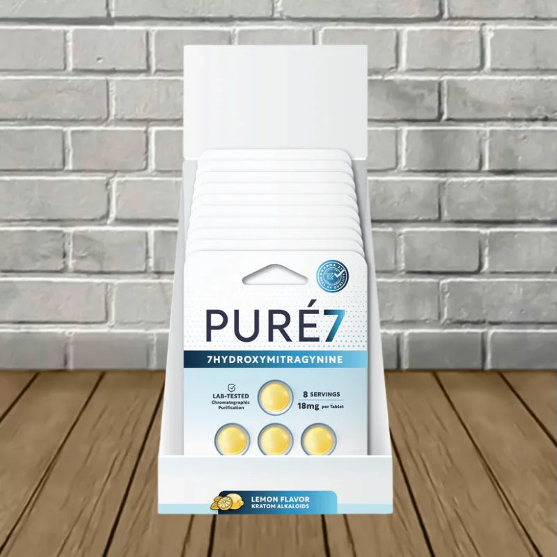 Pure7 7-Hydroxymitragynine Extract Tablets Full Case 10ct