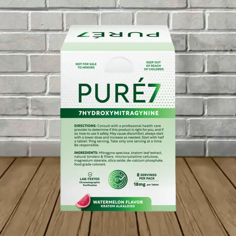 Pure7 7-Hydroxymitragynine Extract Tablets Full Case 10ct