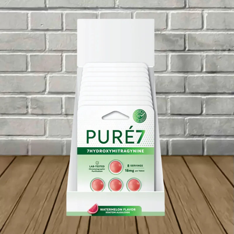 Pure7 7-Hydroxymitragynine Extract Tablets Full Case 10ct