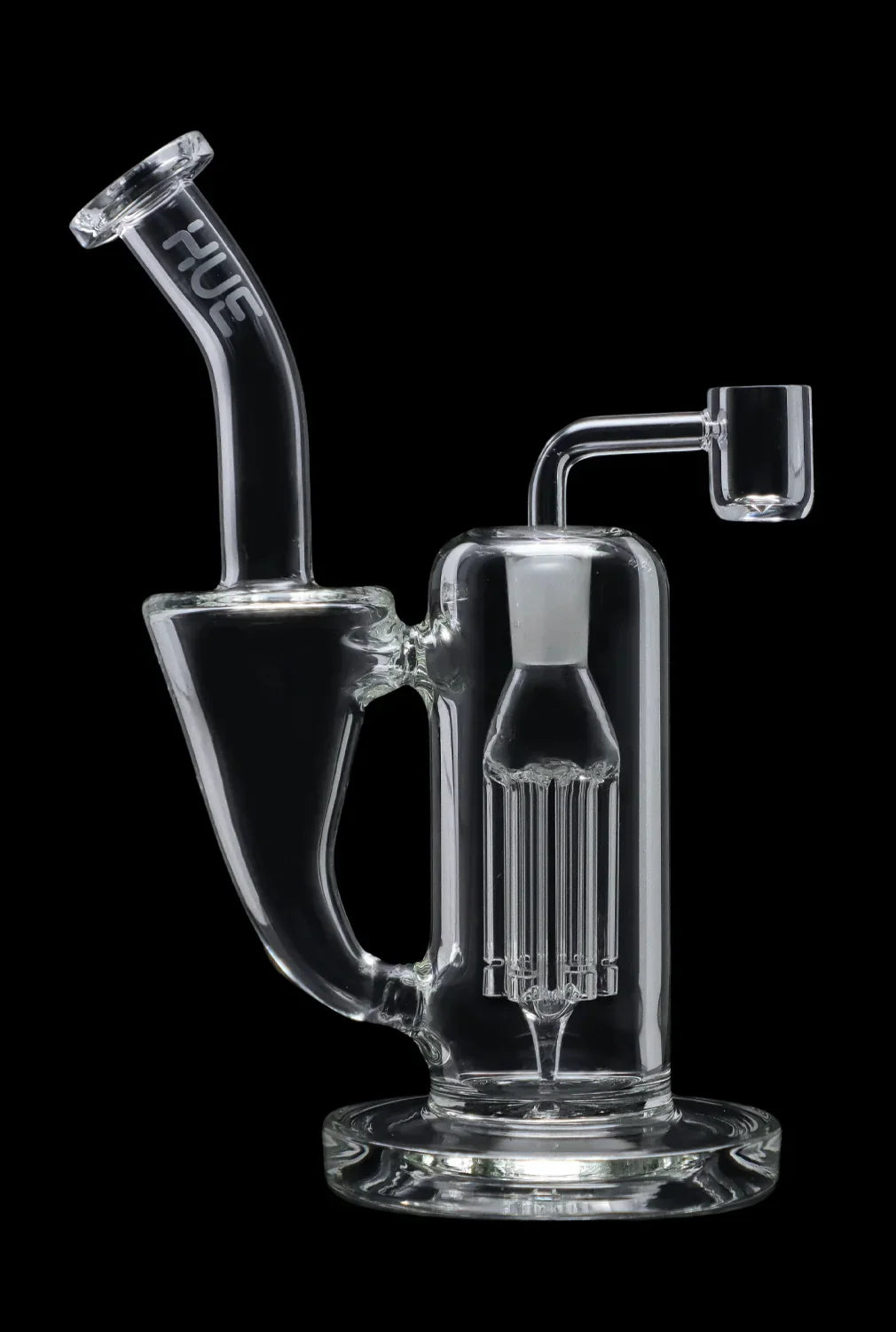 Hue - Whirlpool Dab Rig Clear - 9"