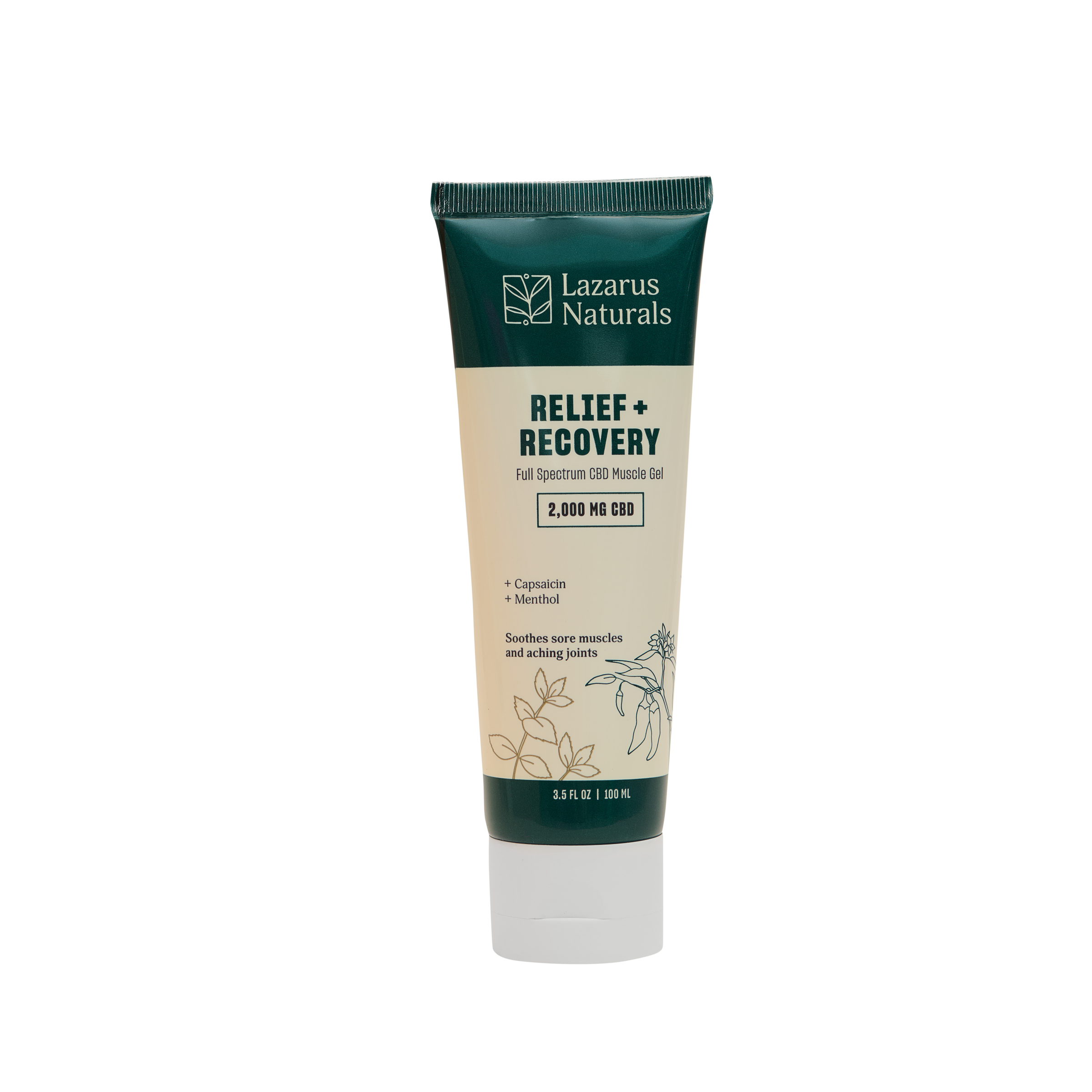 Lazarus Naturals CBD MUSCLE GEL, RELIEF + RECOVERY