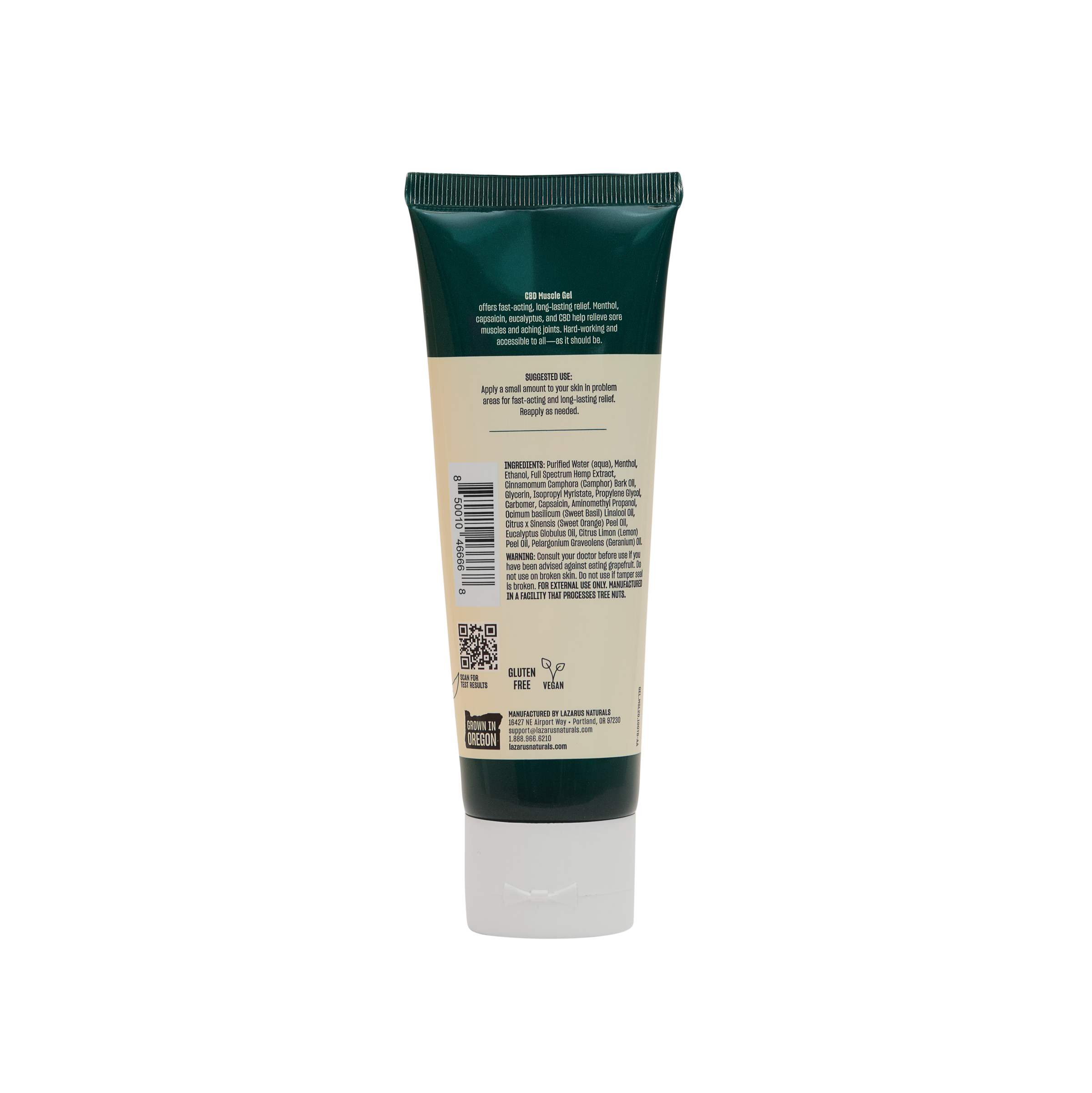 Lazarus Naturals CBD MUSCLE GEL, RELIEF + RECOVERY