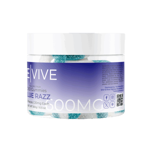 The Hemp Doctor REVIVE | 20mg CBD Blue Razz Ring Gummies