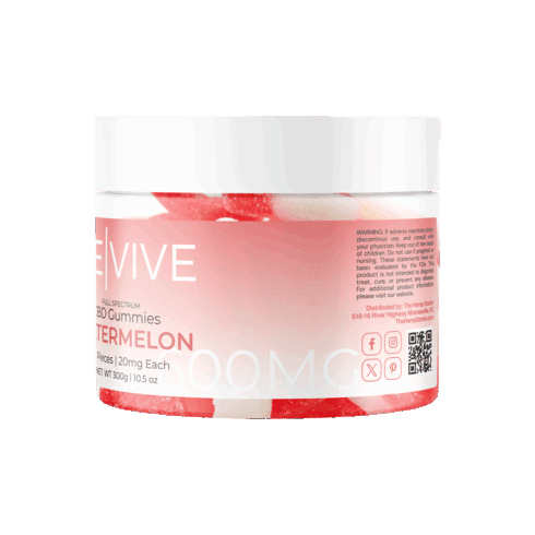 The Hemp Doctor REVIVE | 20mg CBD Watermelon Ring Gummies
