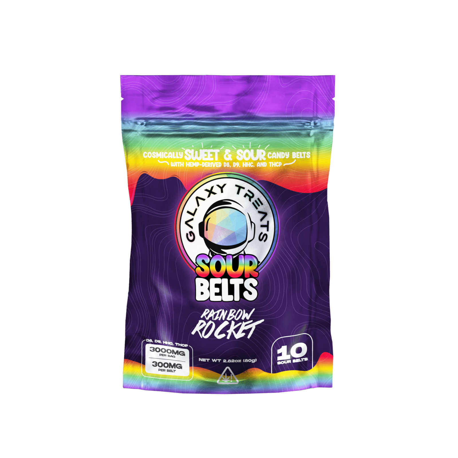 Galaxy Treats Rainbow RocketSour Belts Best Price
