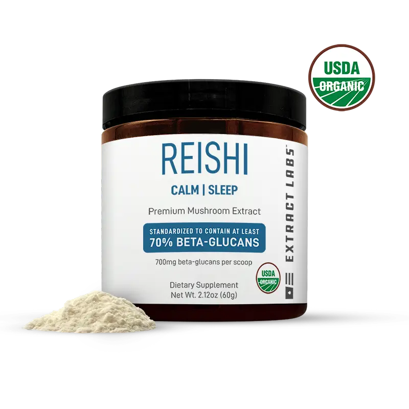 Extract Labs Organic Reishi Mushroom Extract Powder Best Sales Price - CBD