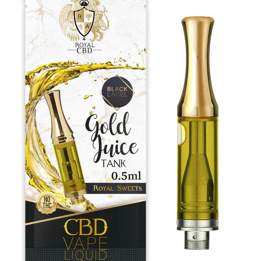RA Royal CBD | Vanilla Gold CBD Vape Cartridge 100mg - 0.5mL Best Price