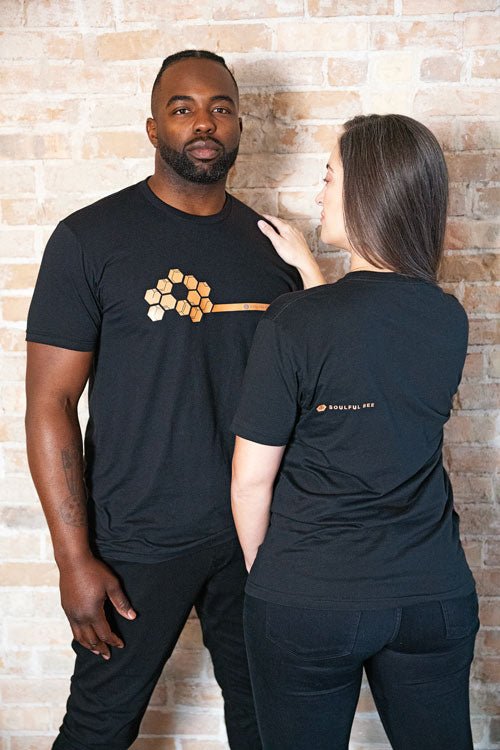 Soulful Bee Black T-Shirt Best Price