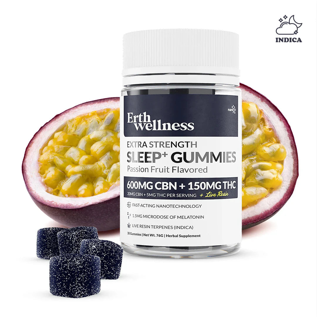 Erth Wellness Indica THC + CBN Sleep Gummies - 750mg Best Price