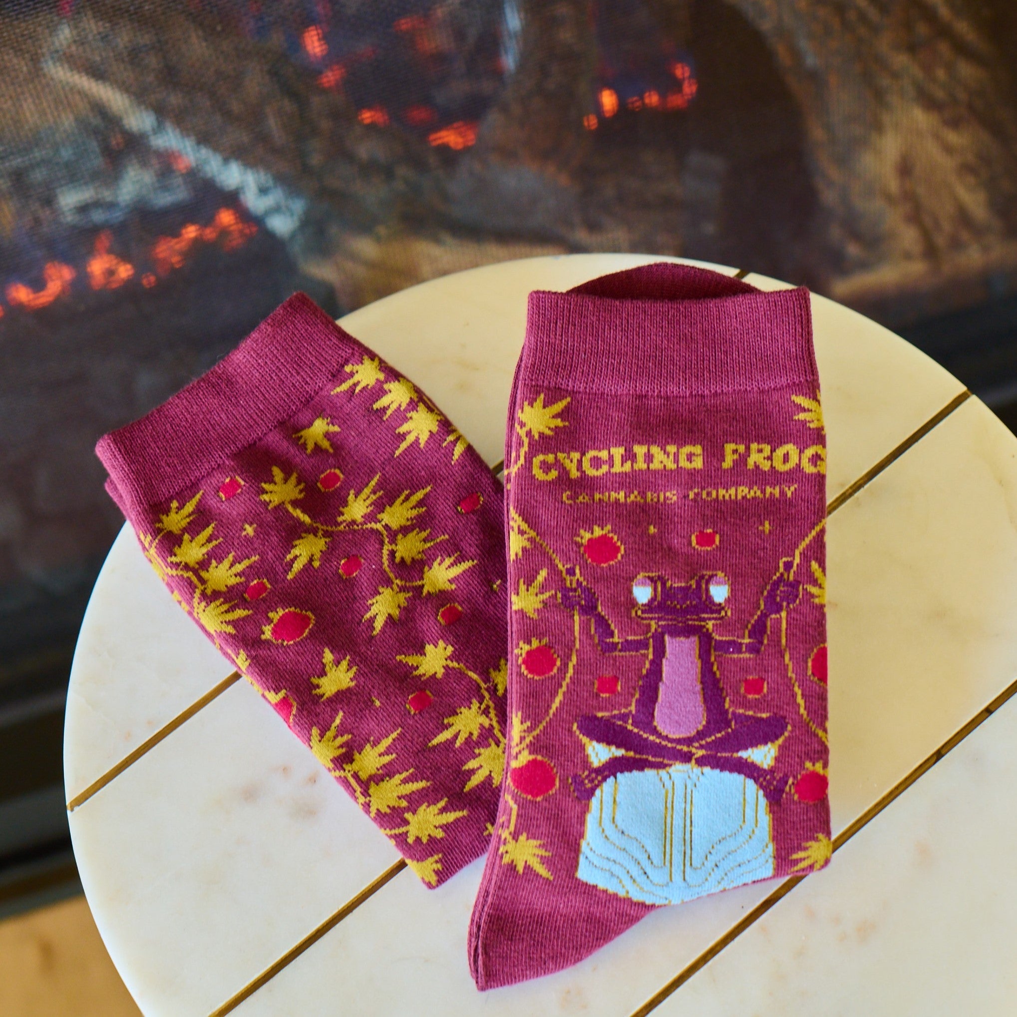 Cycling Frog Embrace the Chill Socks