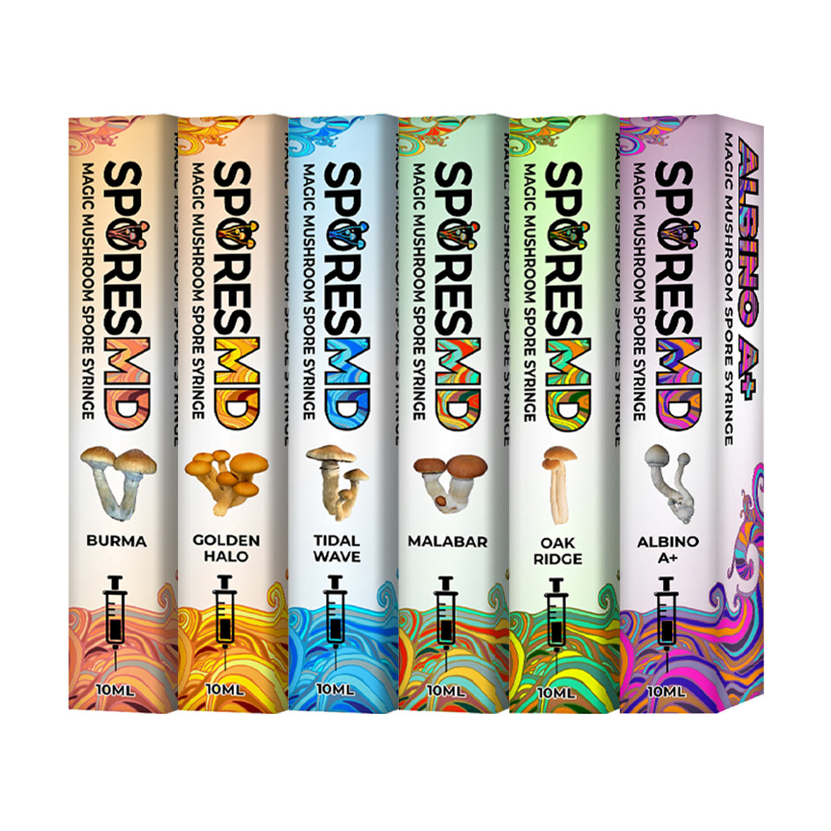 SporesMD 6 Pack Isolated Liquid Cultures Bundle – Mystery Pack