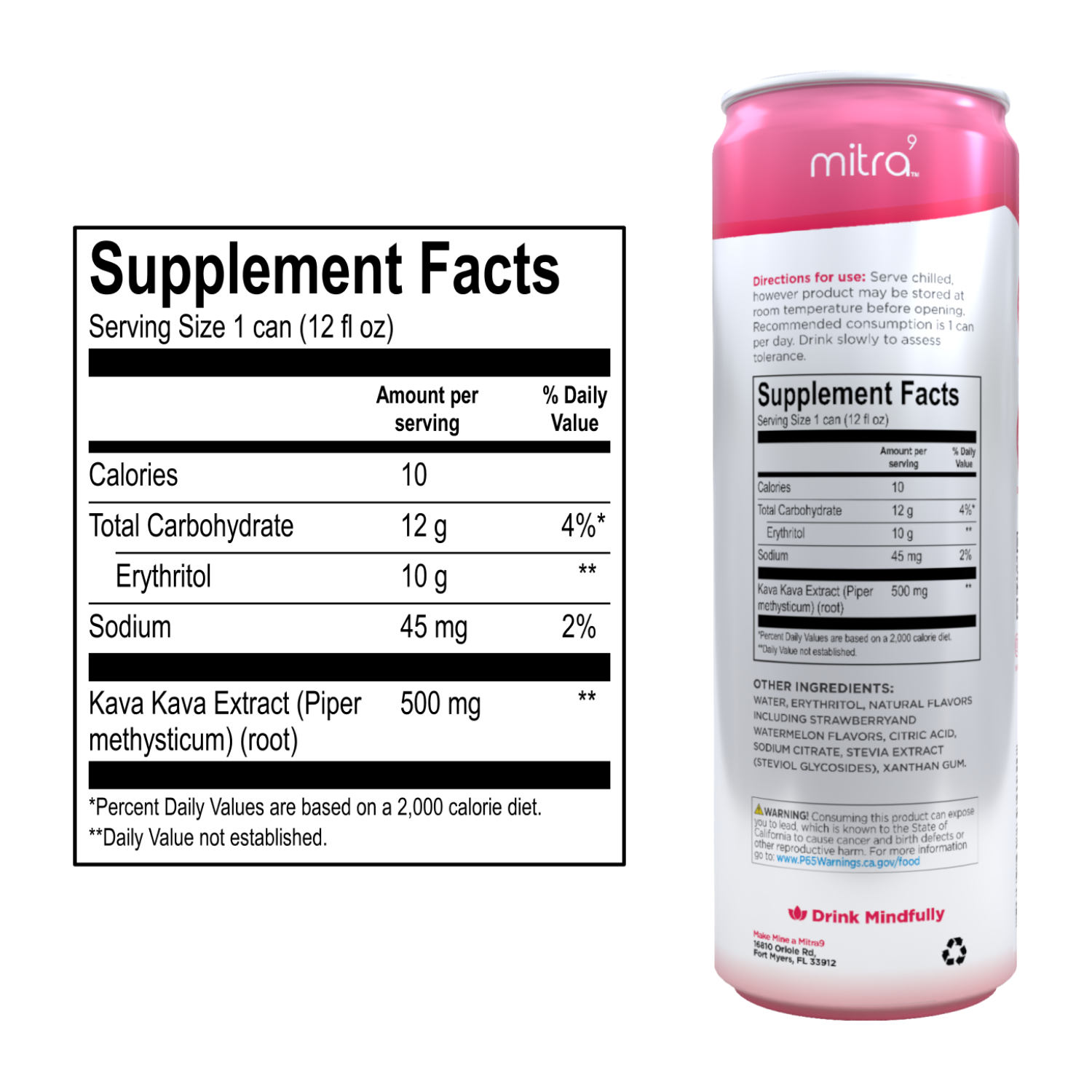 Mitra9 KAVA Strawberry Watermelon