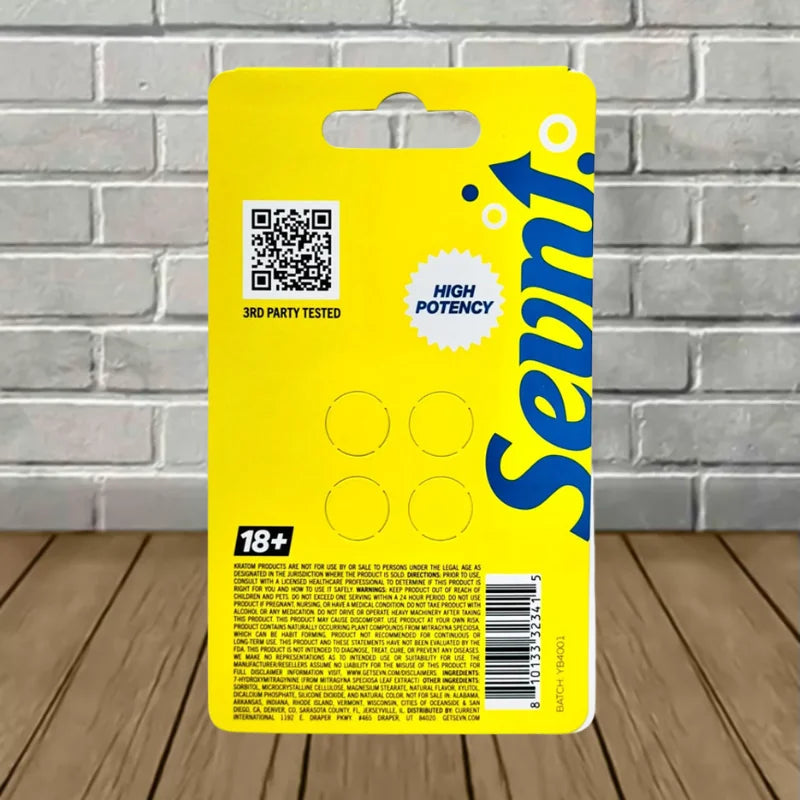 Sevn Ultra Strength 7-Hydroxy Chewable Extract Tablets 4ct