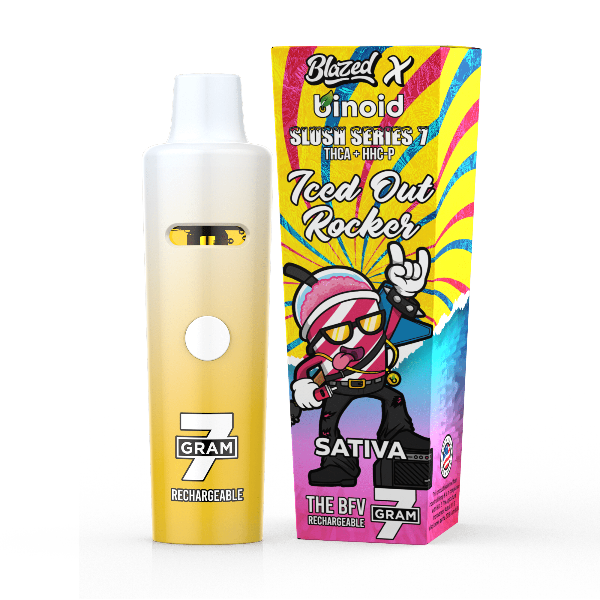 Binoid On Sale: 7 Gram THCA Disposable Vape – Slush Series – Blazed x Binoid