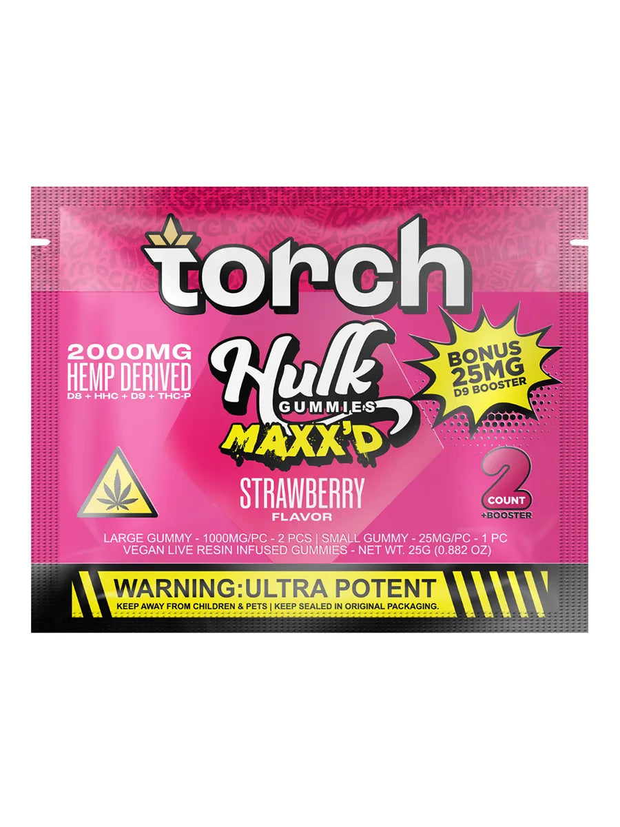 Strawberry Torch Hulk MAXX’D Gummies 2000mg