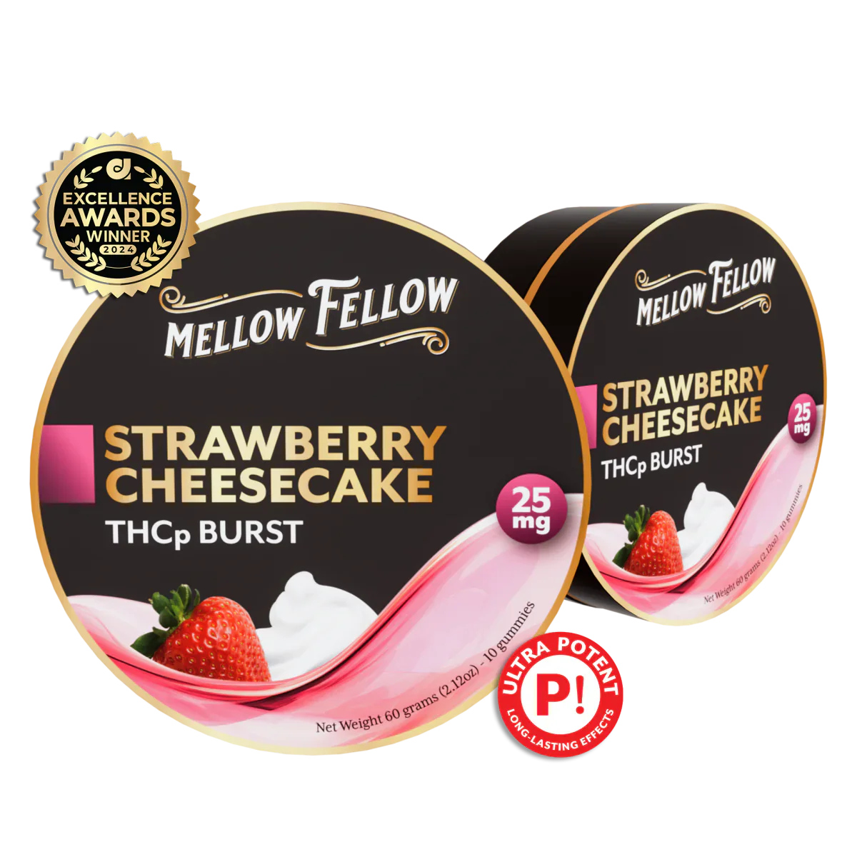 Mellow Fellow THCp Bursts Edibles - Strawberry Cheesecake - 25mg Best Price