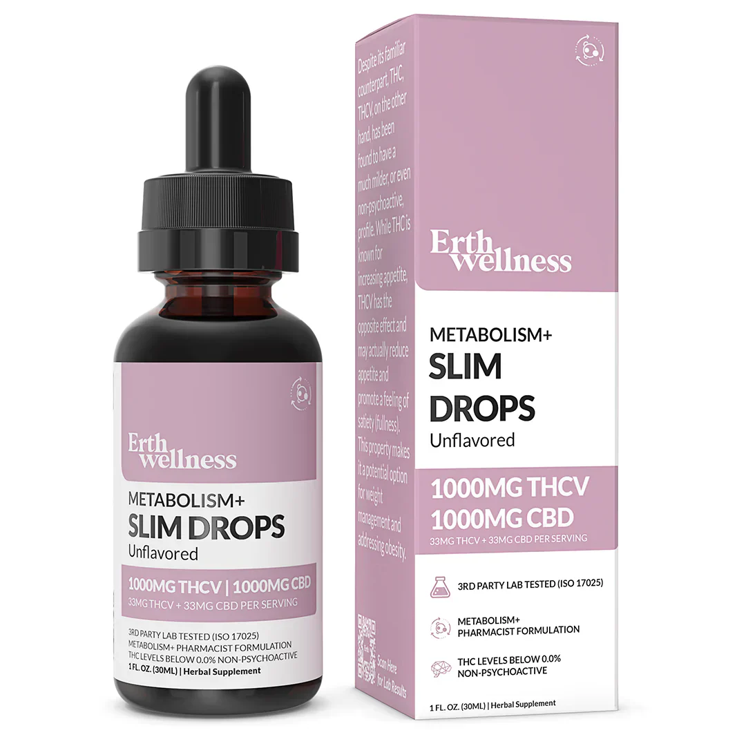 Erth Wellness | THCV + CBD Metabolism+ Slim Drops - 2000mg Best Price