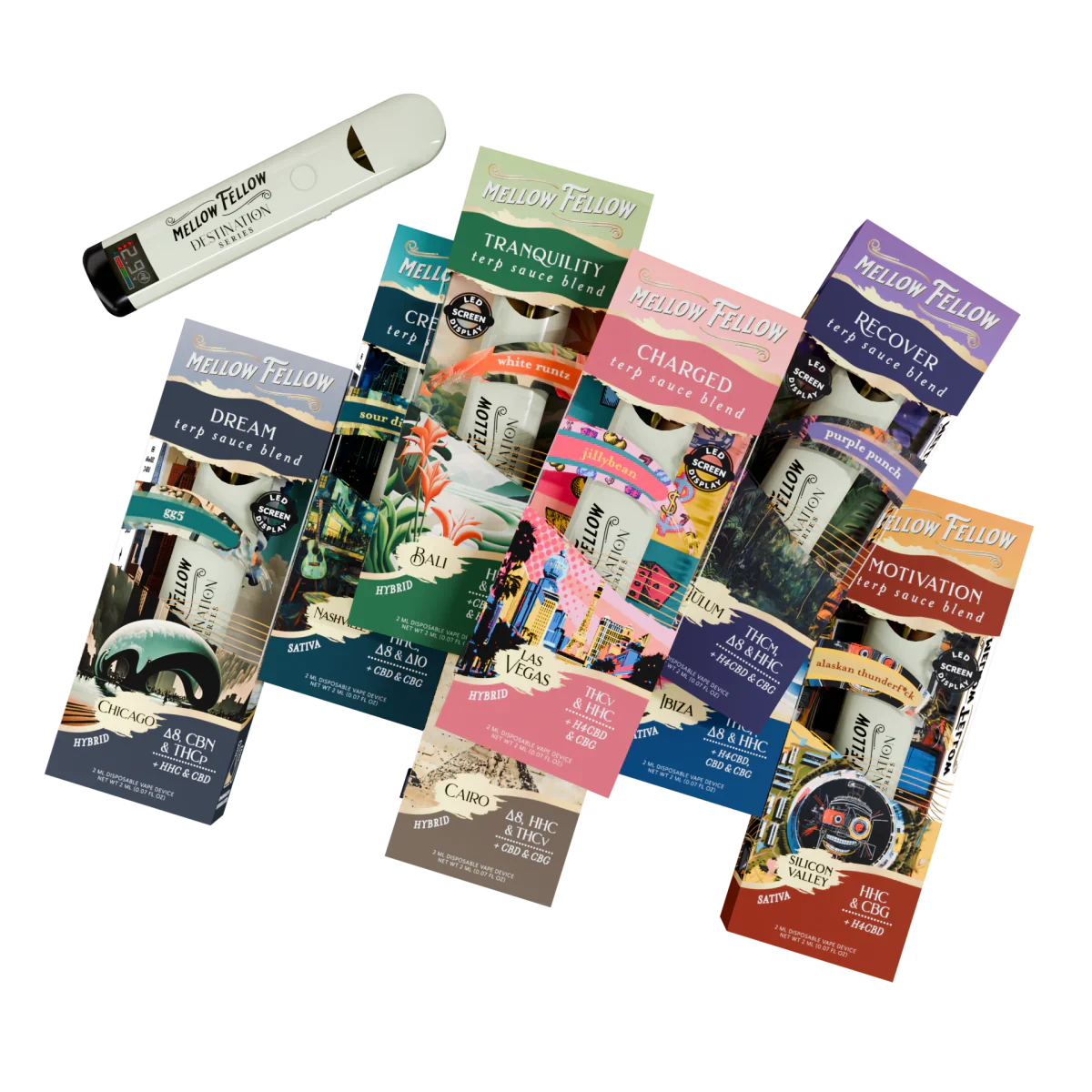 Mellow Fellow Terp Sauce Destination Series 2ml Disposables (10 Pack) Best Price