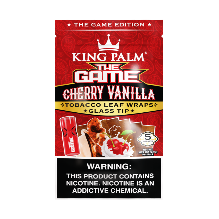 King Palm Cherry Vanilla w/Glass Tips – Wraps Best Price
