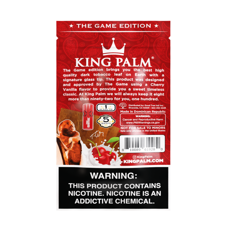 King Palm Cherry Vanilla w/Glass Tips – Wraps Best Price