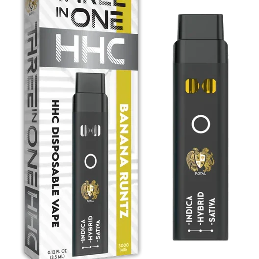 RA Royal CBD | HHC Three Strains In One Disposable Vape - 3000mg Best Price
