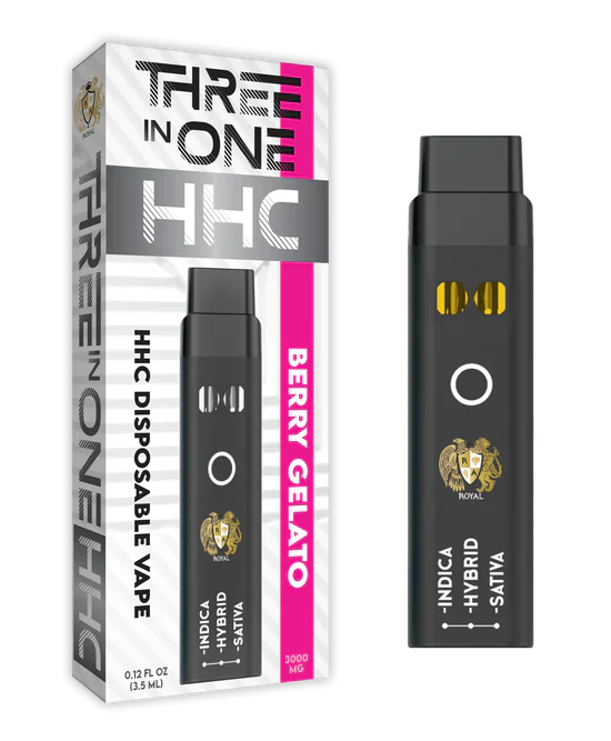 RA Royal CBD | HHC Three Strains In One Disposable Vape - 3000mg Best Price