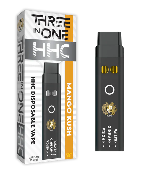 RA Royal CBD | HHC Three Strains In One Disposable Vape - 3000mg Best Price