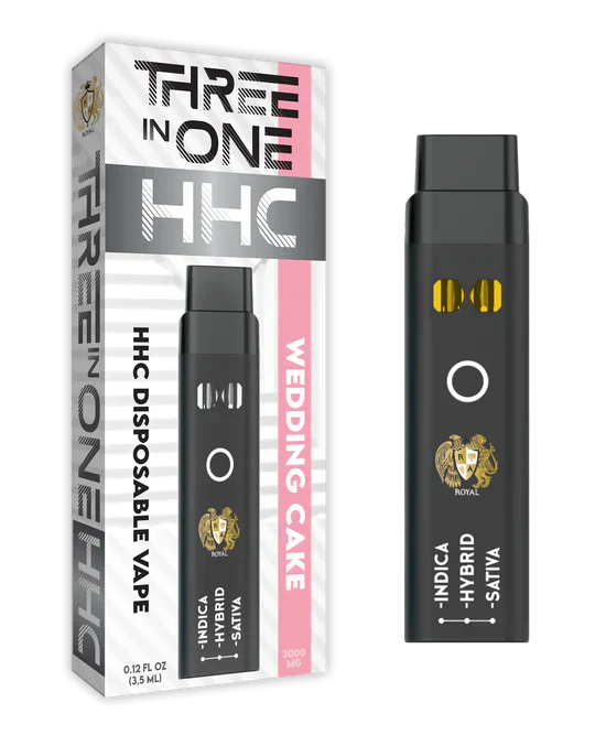 RA Royal CBD | HHC Three Strains In One Disposable Vape - 3000mg Best Price