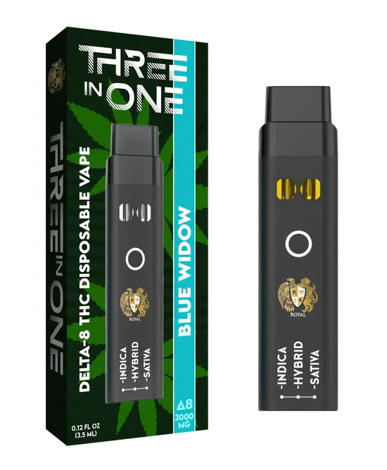 RA Royal CBD | Delta 8 THC Three Strains In One Disposable Vape - 3000mg Best Price