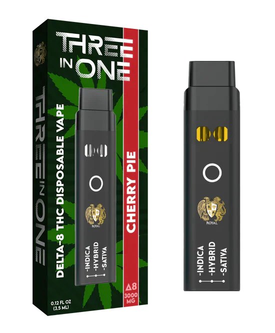 RA Royal CBD | Delta 8 THC Three Strains In One Disposable Vape - 3000mg Best Price