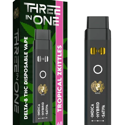 RA Royal CBD | Delta 8 THC Three Strains In One Disposable Vape - 3000mg Best Price
